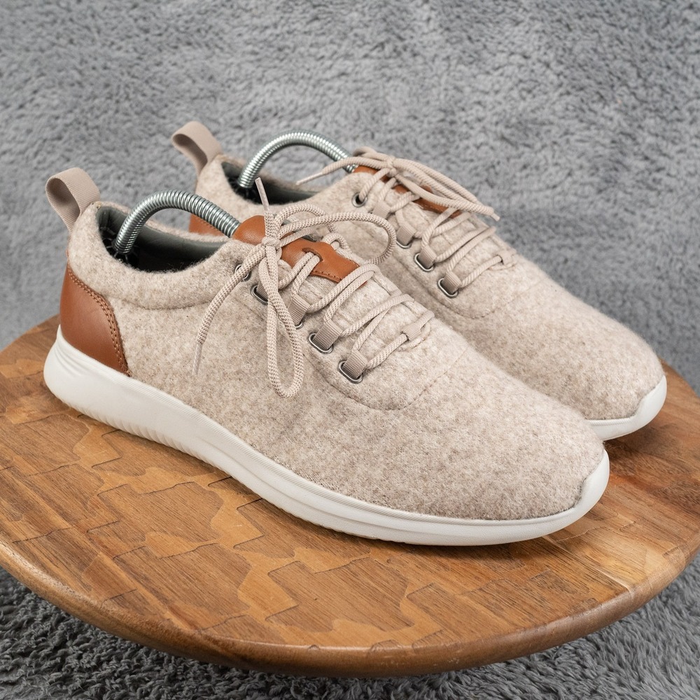 Johnston & Murphy 25-8926 Mens Gray Canvas Lace Up Lifestyle Sneakers Shoes 9.5